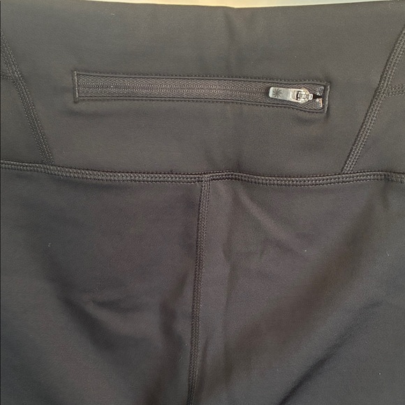 ATHLETA Black Leggings with Colorful Front Section. S - Picture 6 of 16